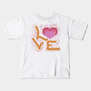 Love Pride Lgbt Gay Rainbow Rights Kids T-Shirt